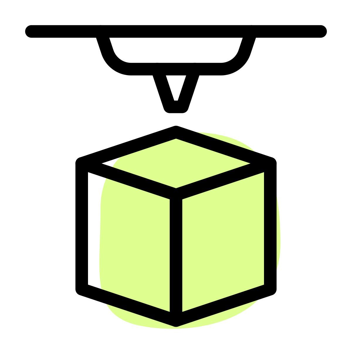 3d box printing icon