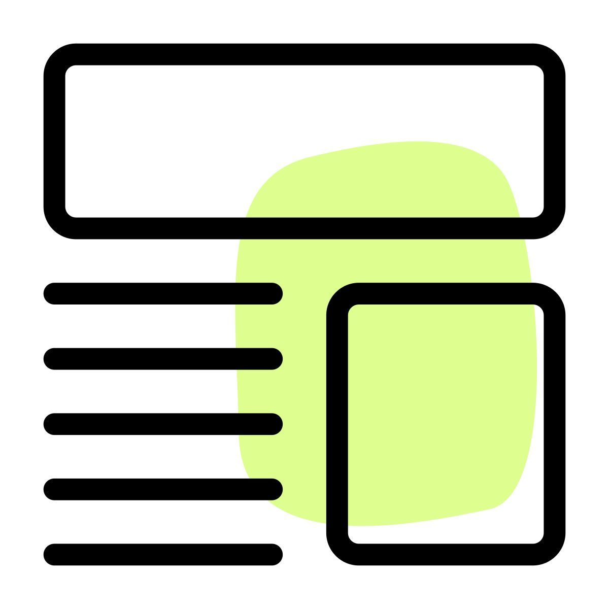 disposition du texte icon