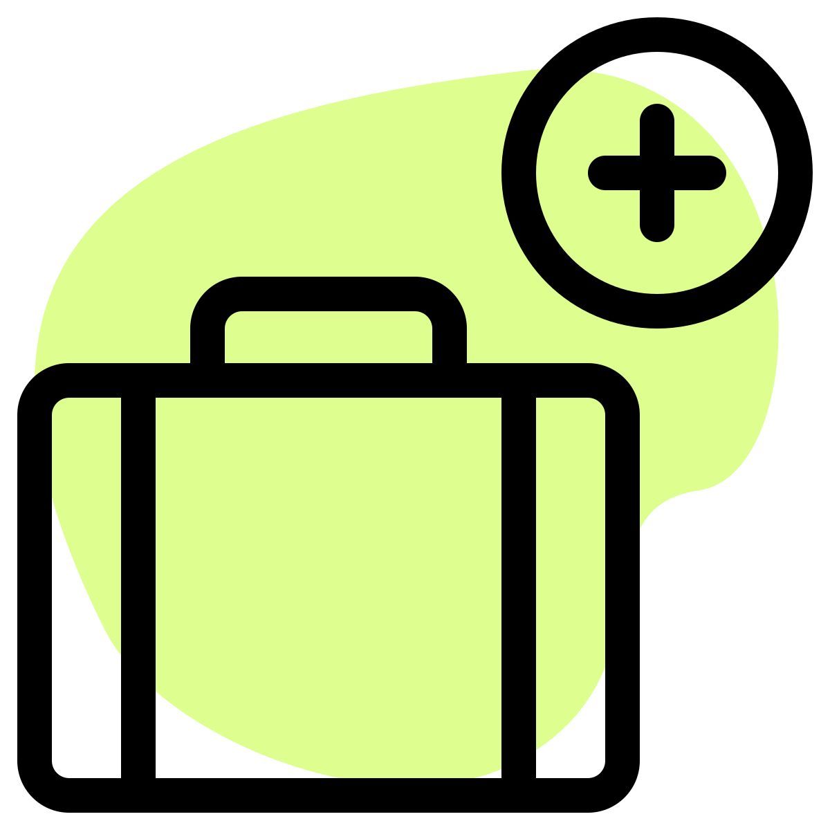 gepäck hinzufügen icon