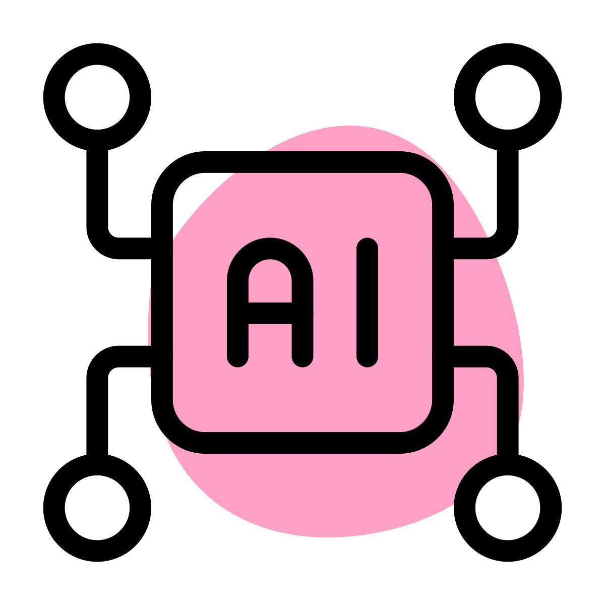 artificial intelligence network icon
