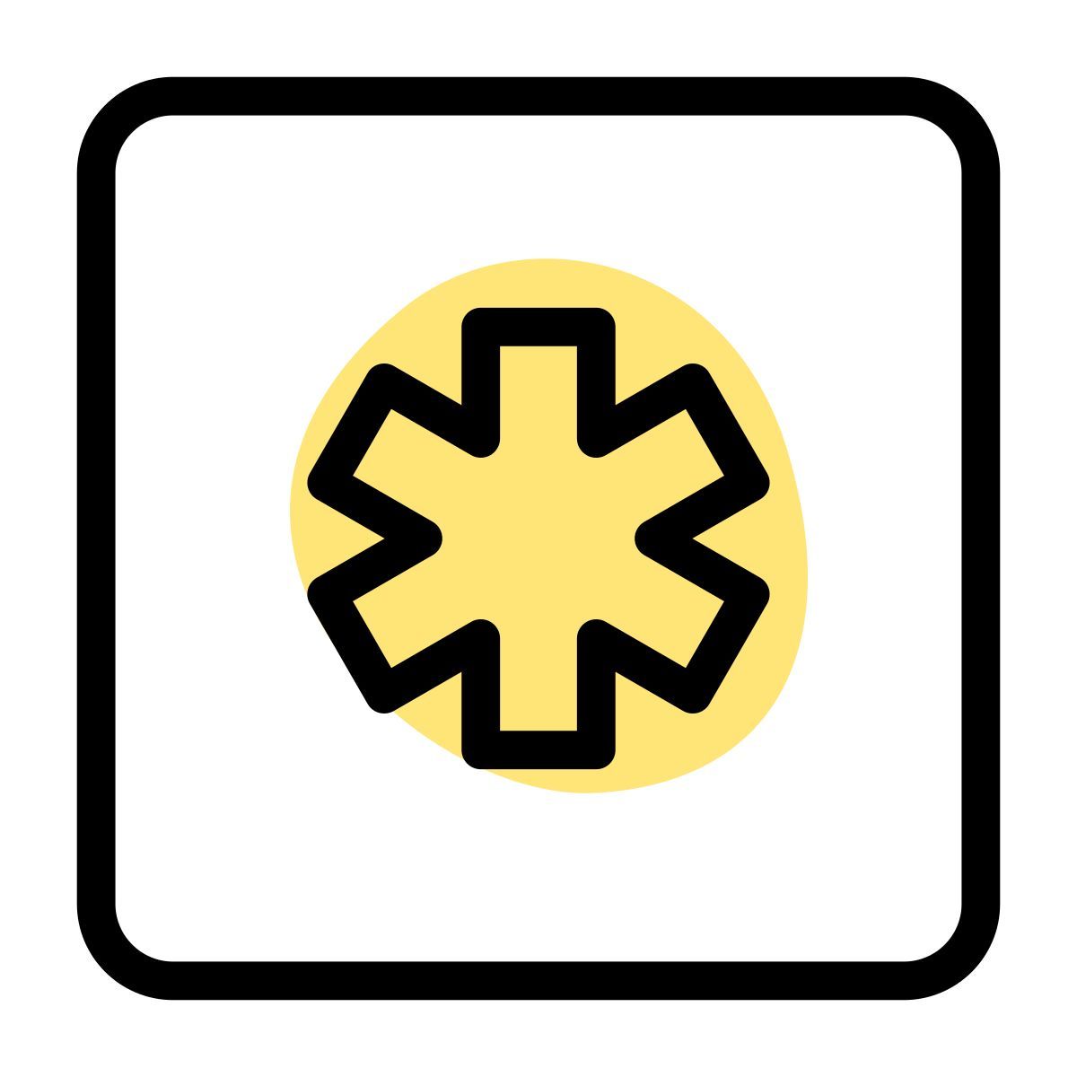 chave de asterisco icon