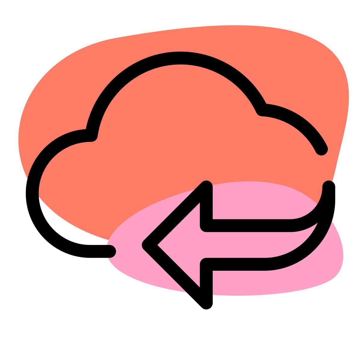 backup cloud server icon