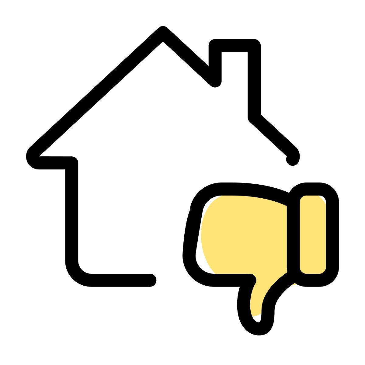 property negative review icon