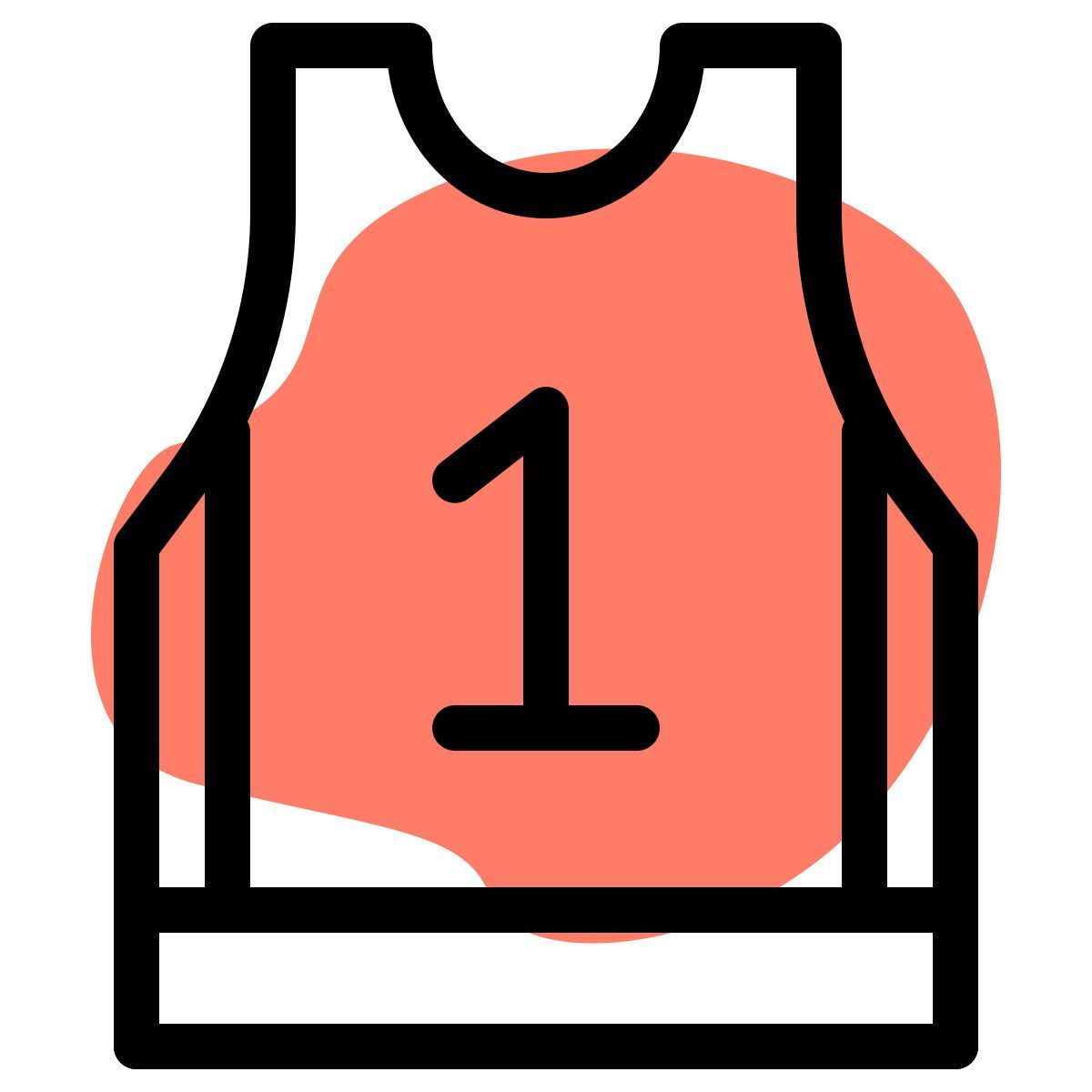 basketball t shirt icon