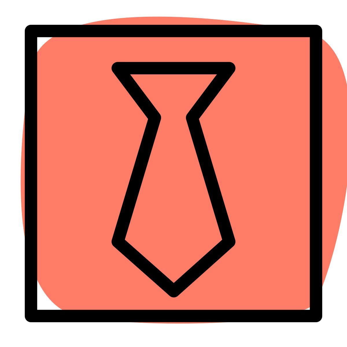 corbata negra icon