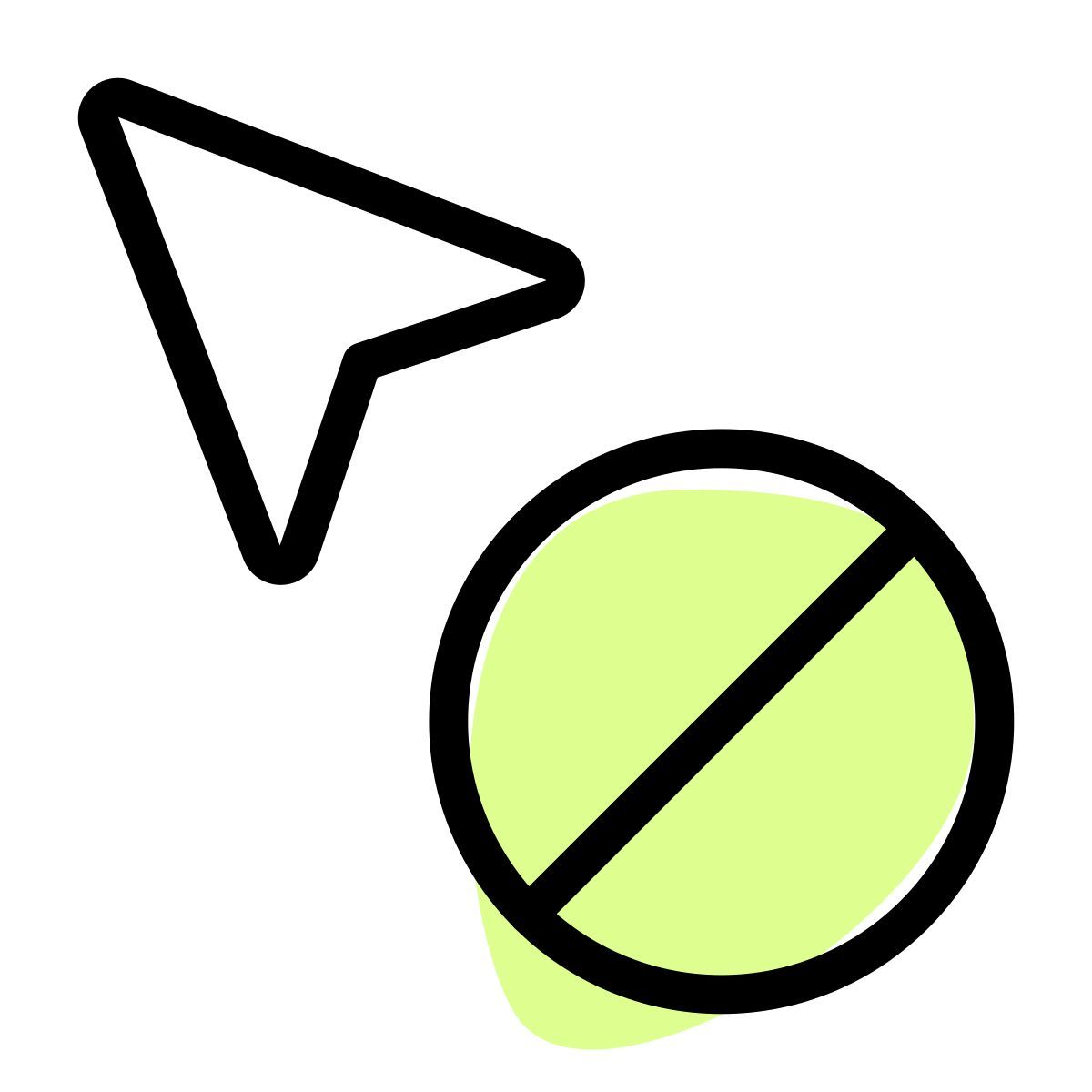unavailable cursor icon