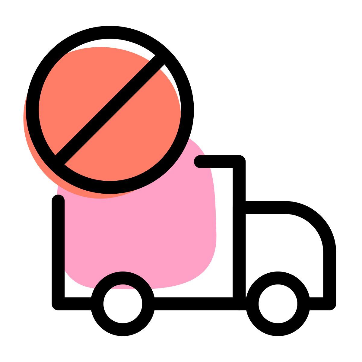 stop truck icon