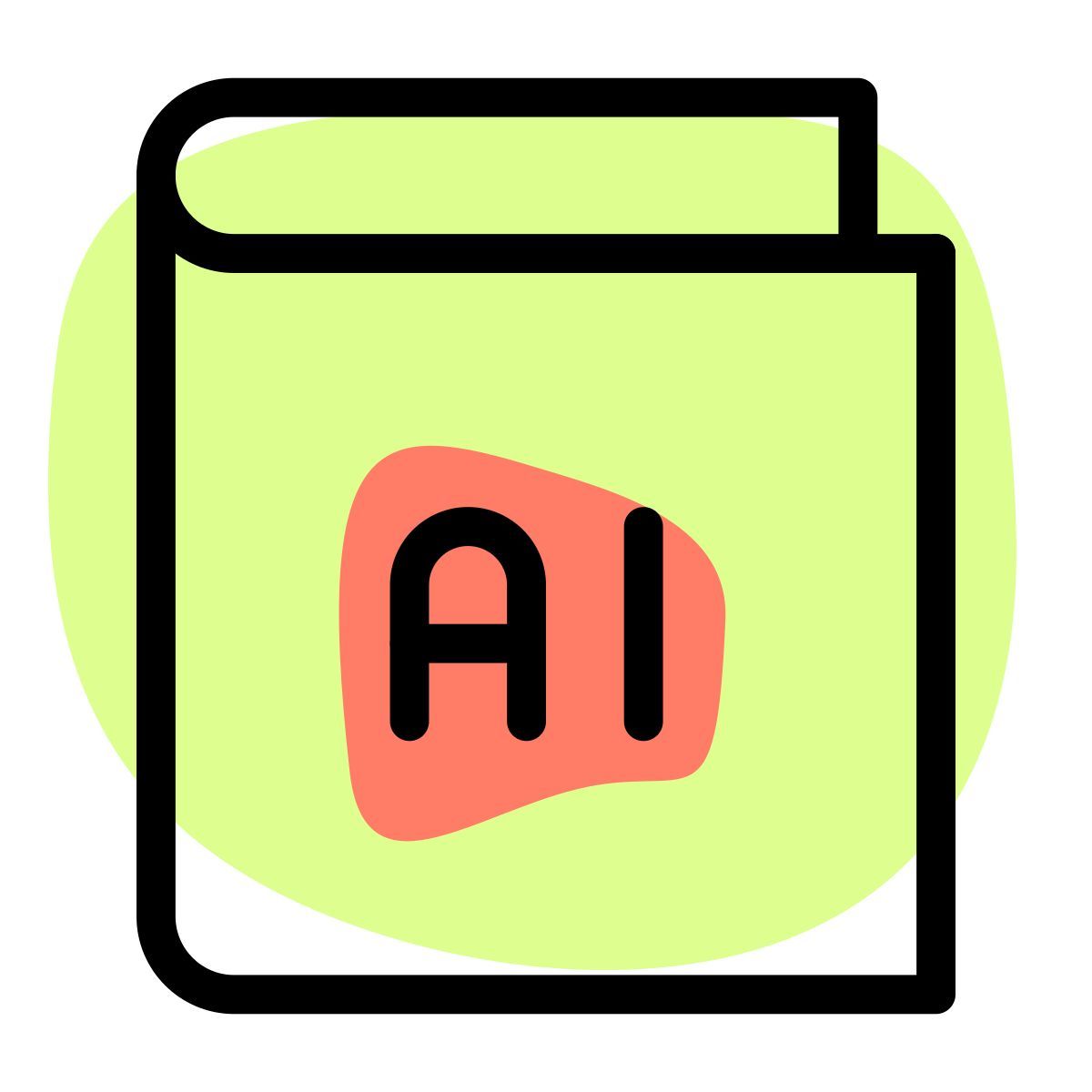 libro di intelligenza artificiale icon