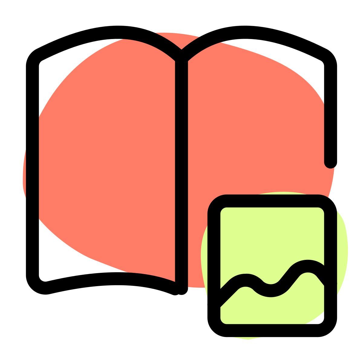 libro de texto ilustrado icon