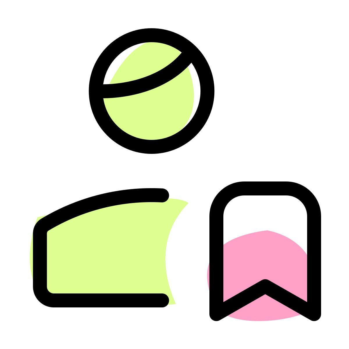 bookmarked user icon