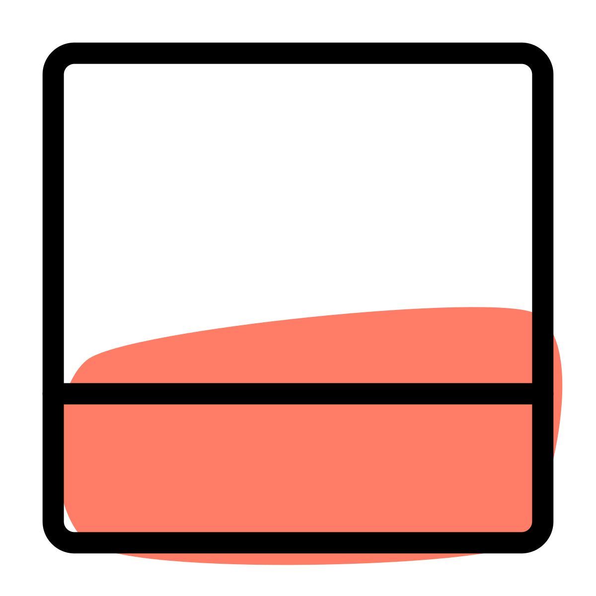 cuadrícula de barras horizontales icon