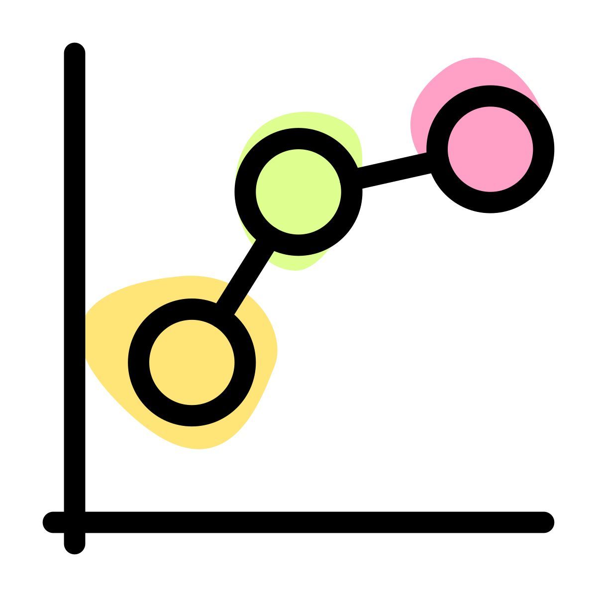dotted line chart icon
