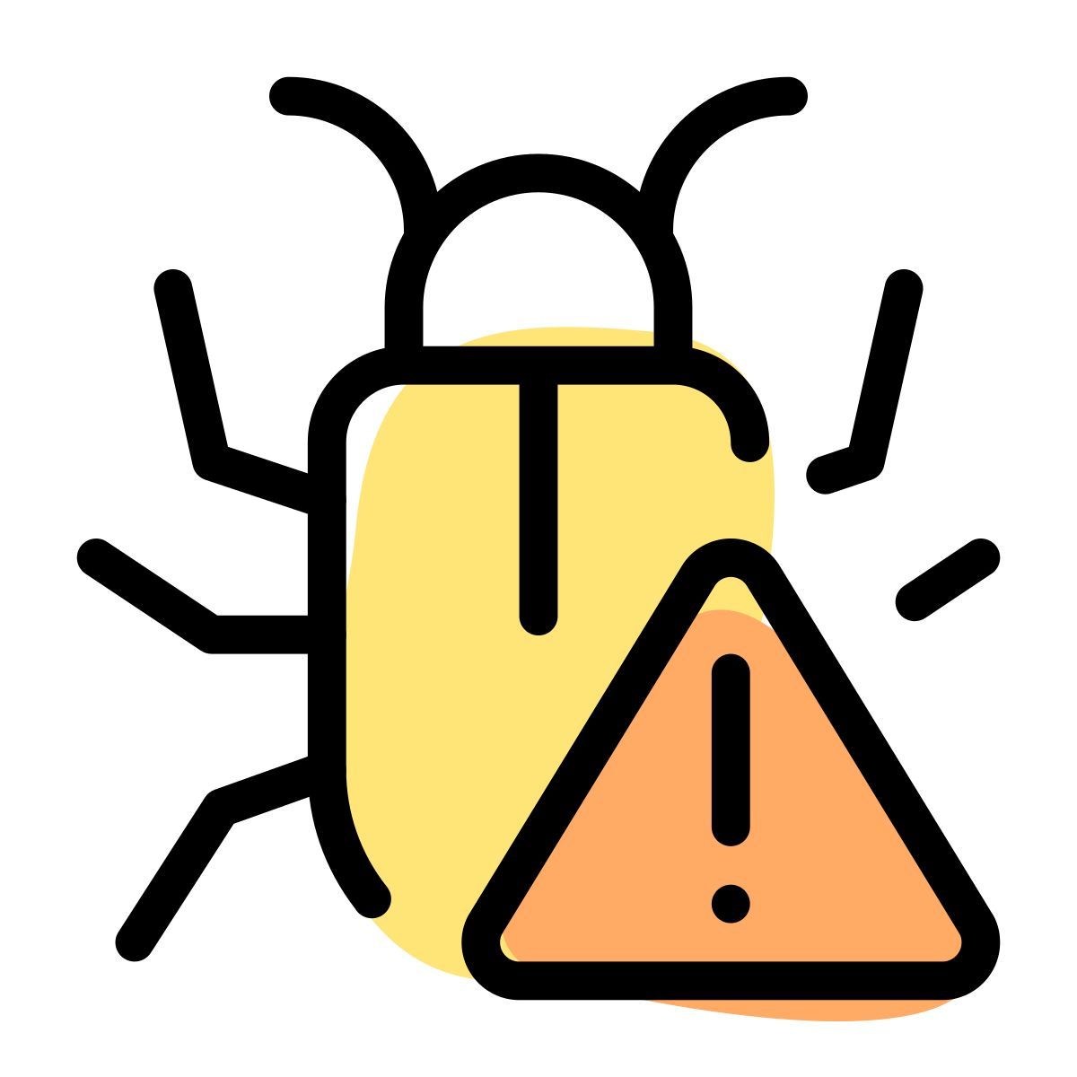 bug warning icon