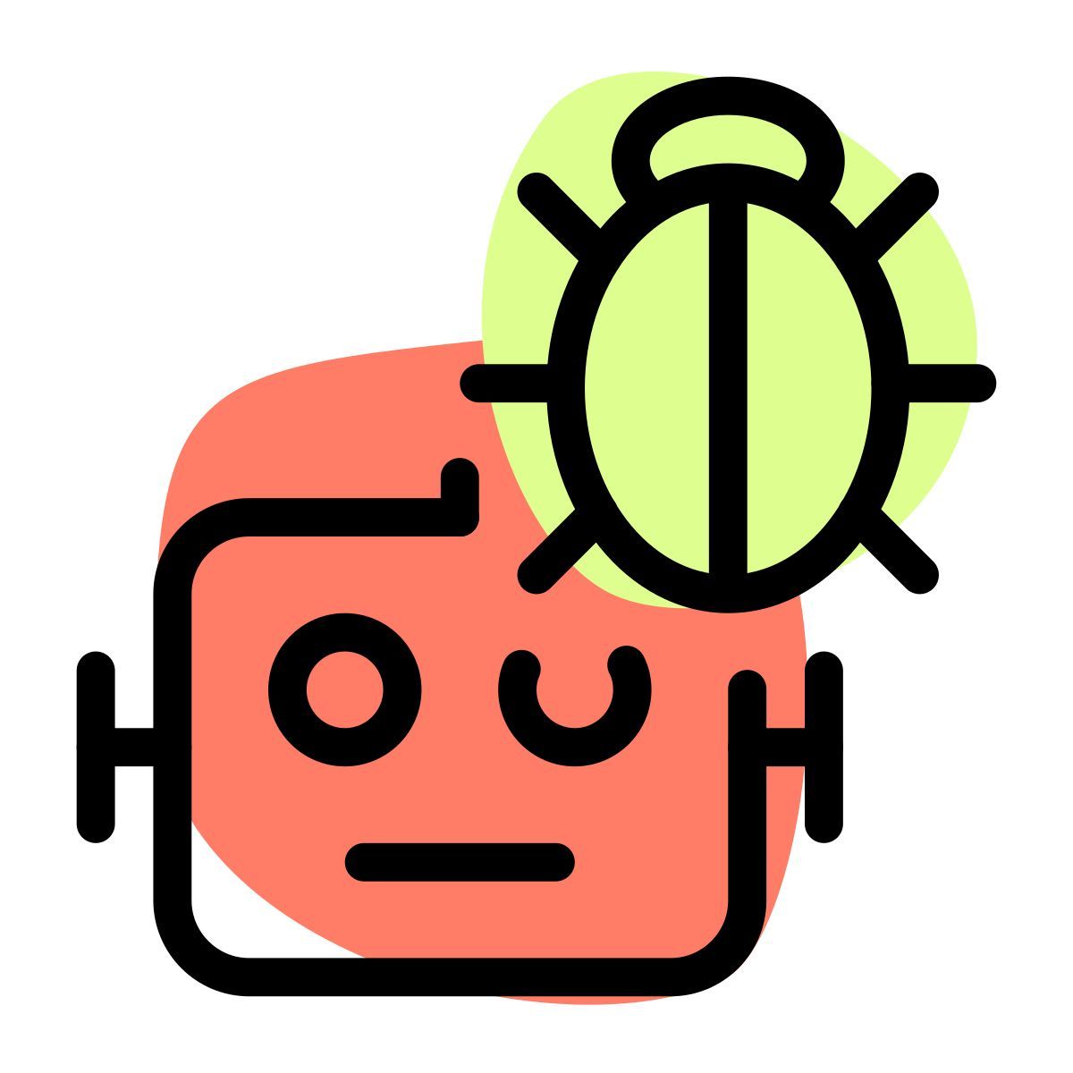 robot os bug icon