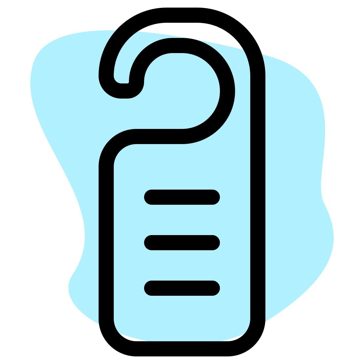 호텔 문 표지판 icon