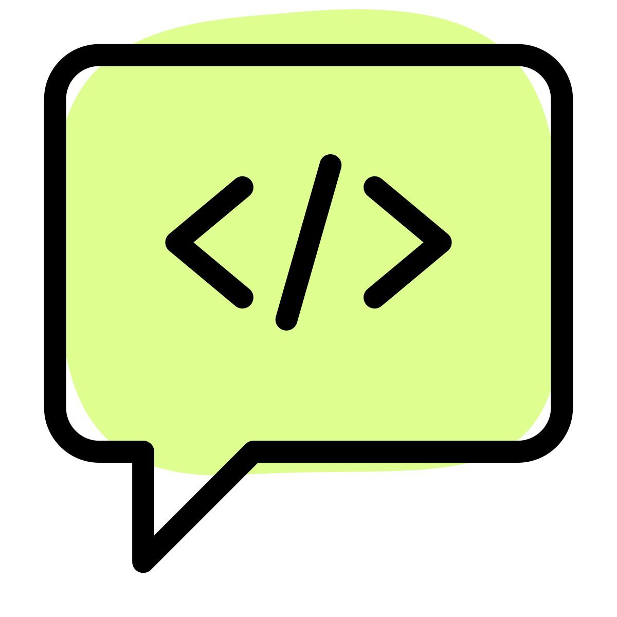 code discussion icon