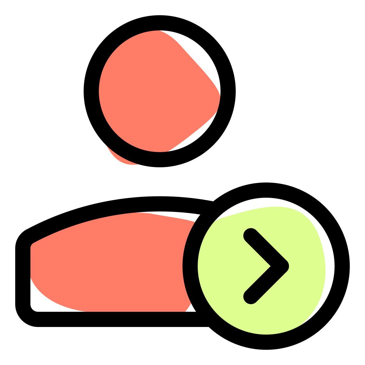 benutzer verschieben icon