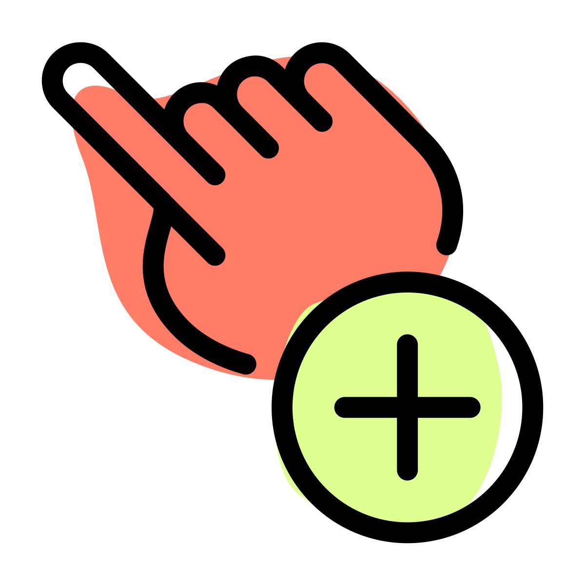 toque para agregar icon