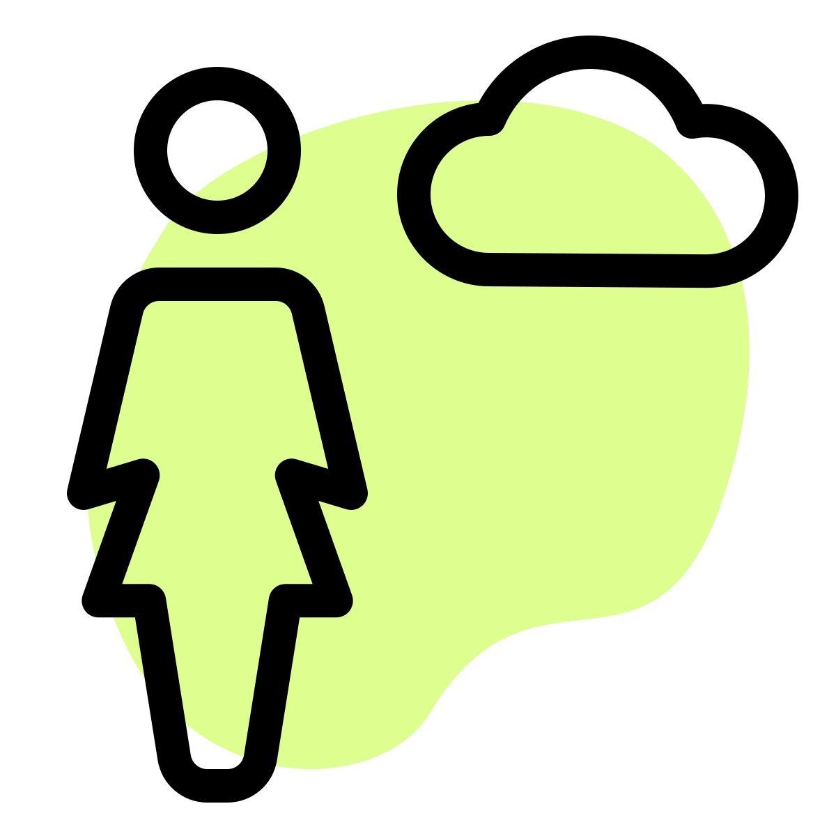 пользователь облака icon