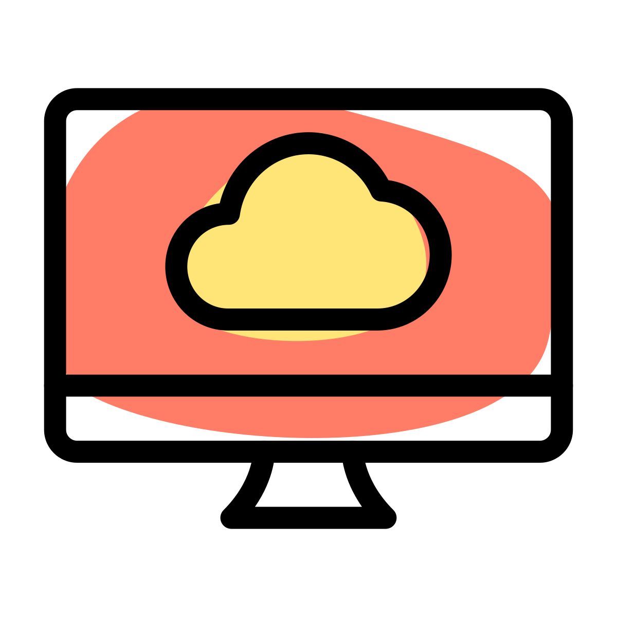 desktop cloud icon