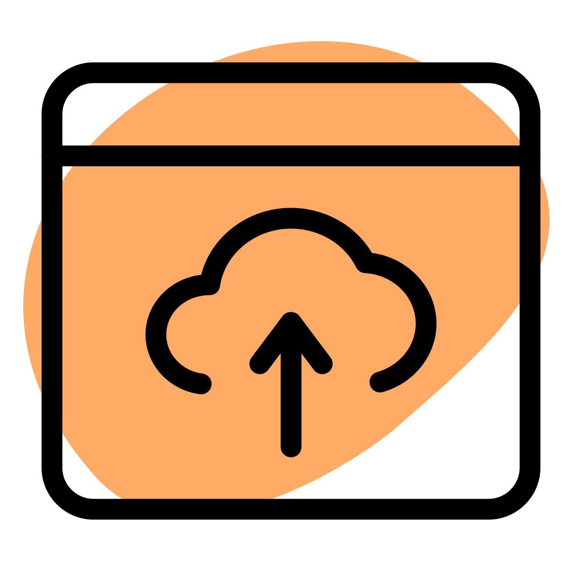 cloud data upload icon