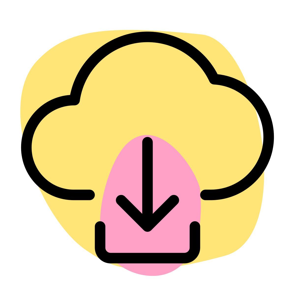 cloud download icon