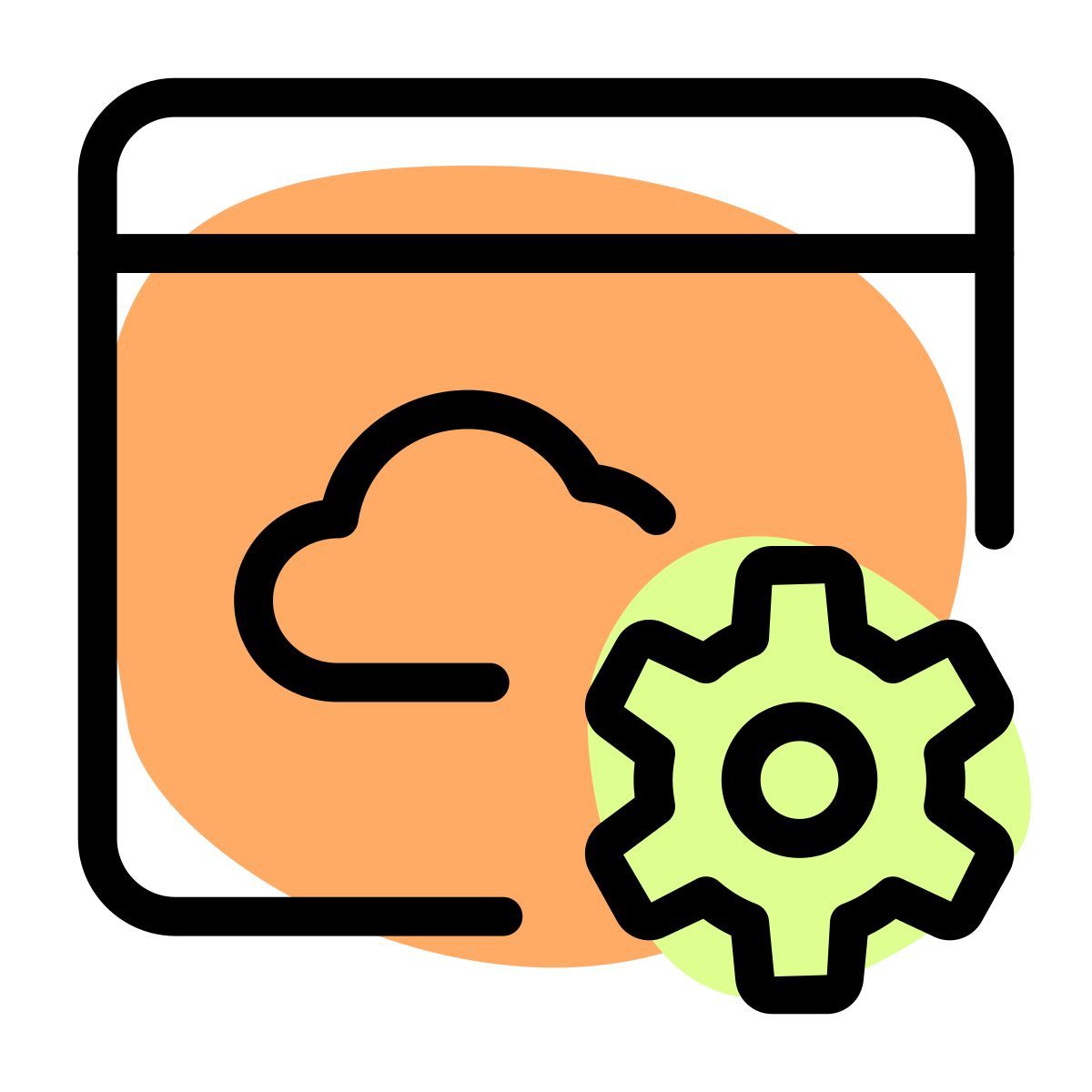 cloud server settings icon
