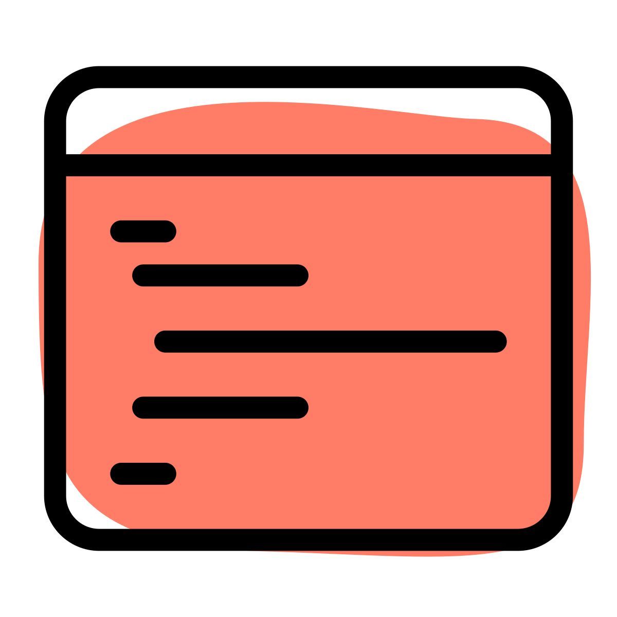 code lines icon