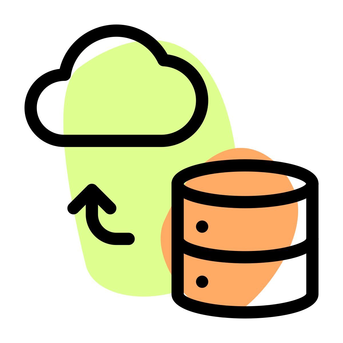 cloud data transfer icon