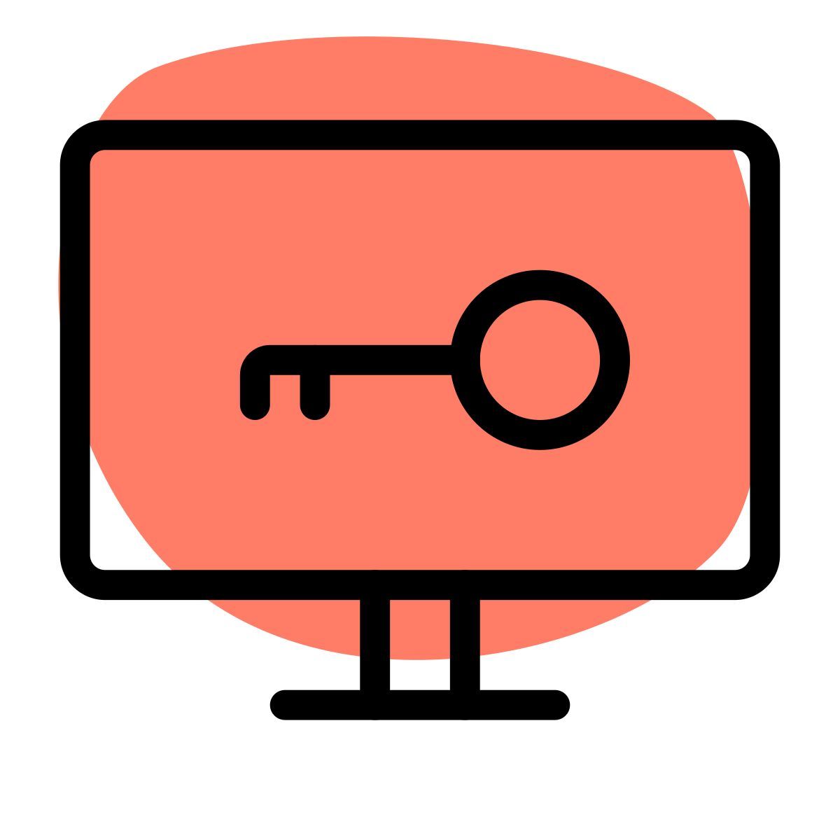 geschützter computer icon