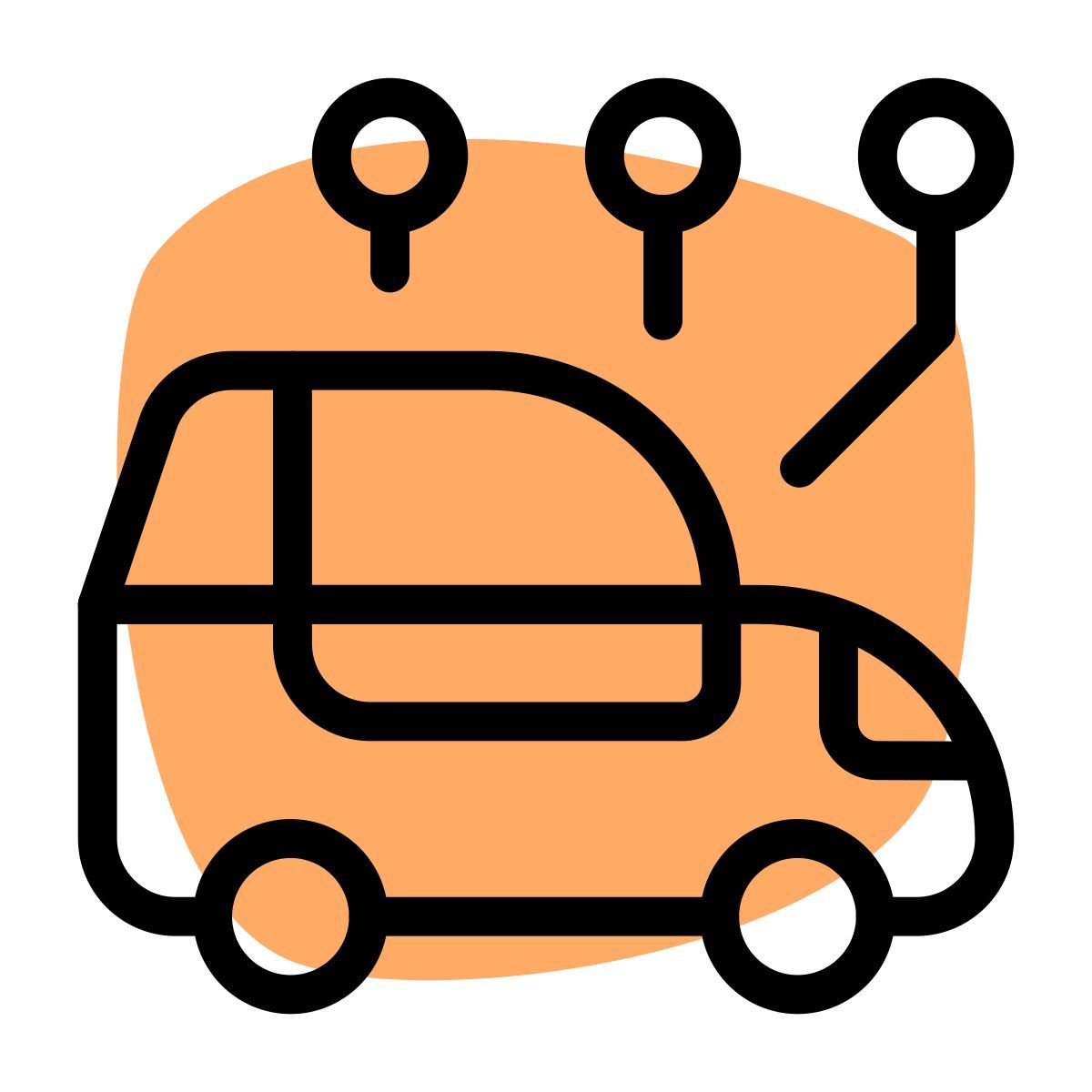 smart car connectivity icon
