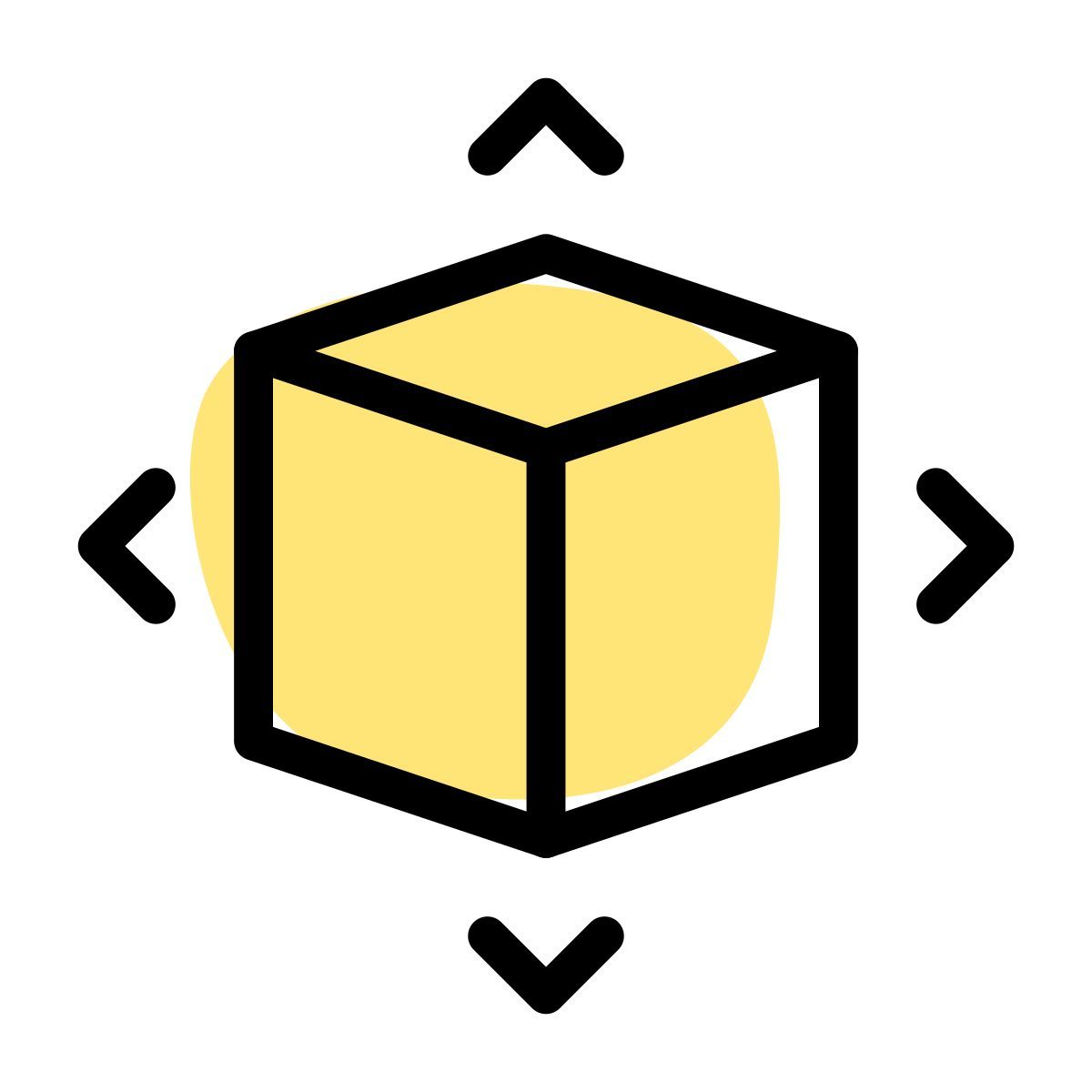 3d model direction icon