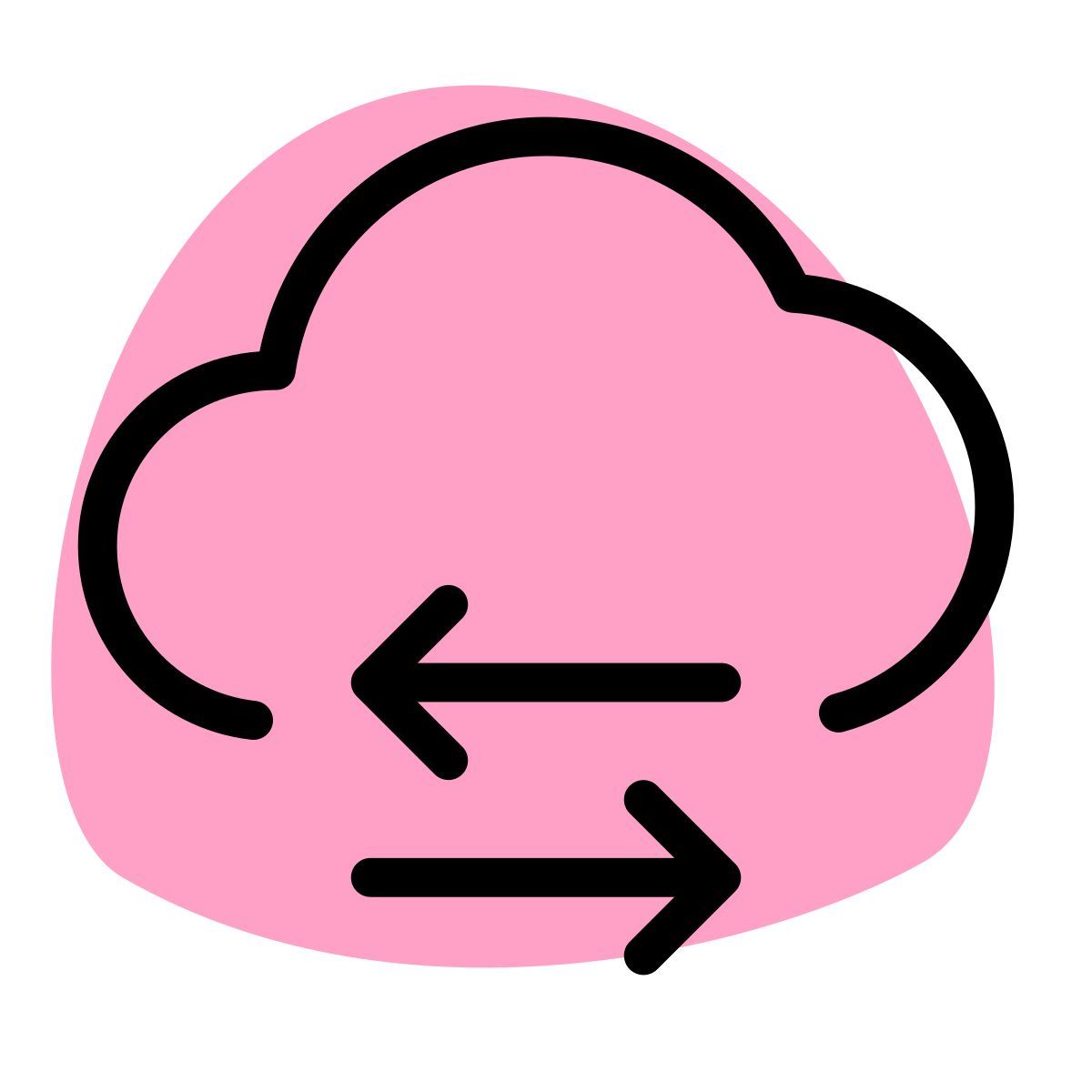 cloud data transfer icon