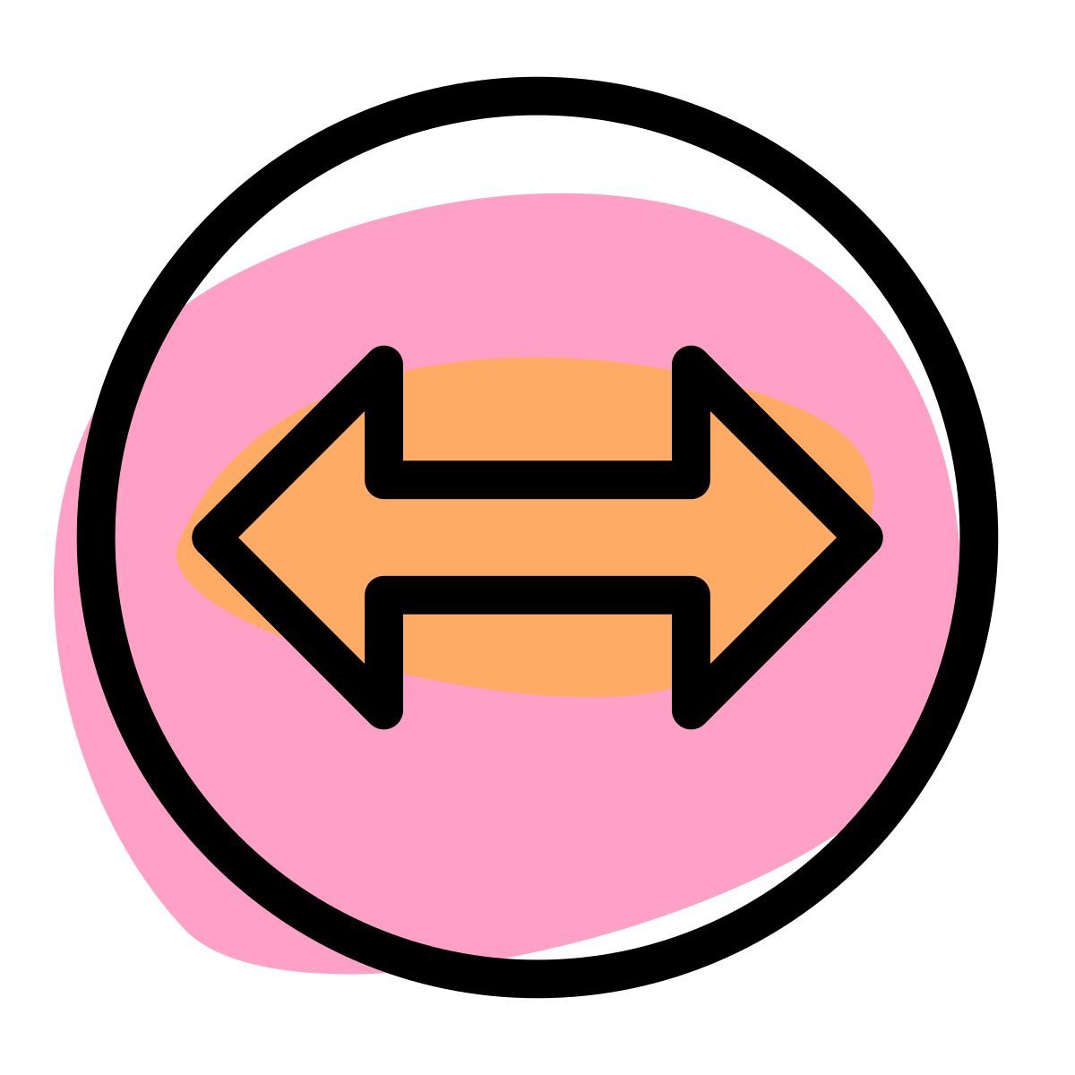 flecha de duas pontas icon