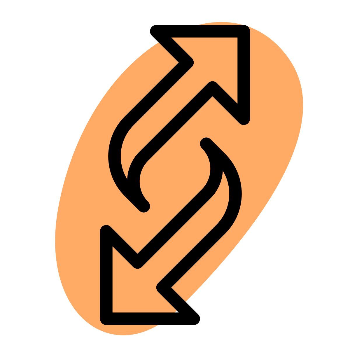flèches de synchronisation icon