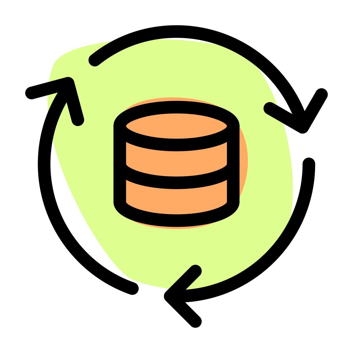 database synchronization icon