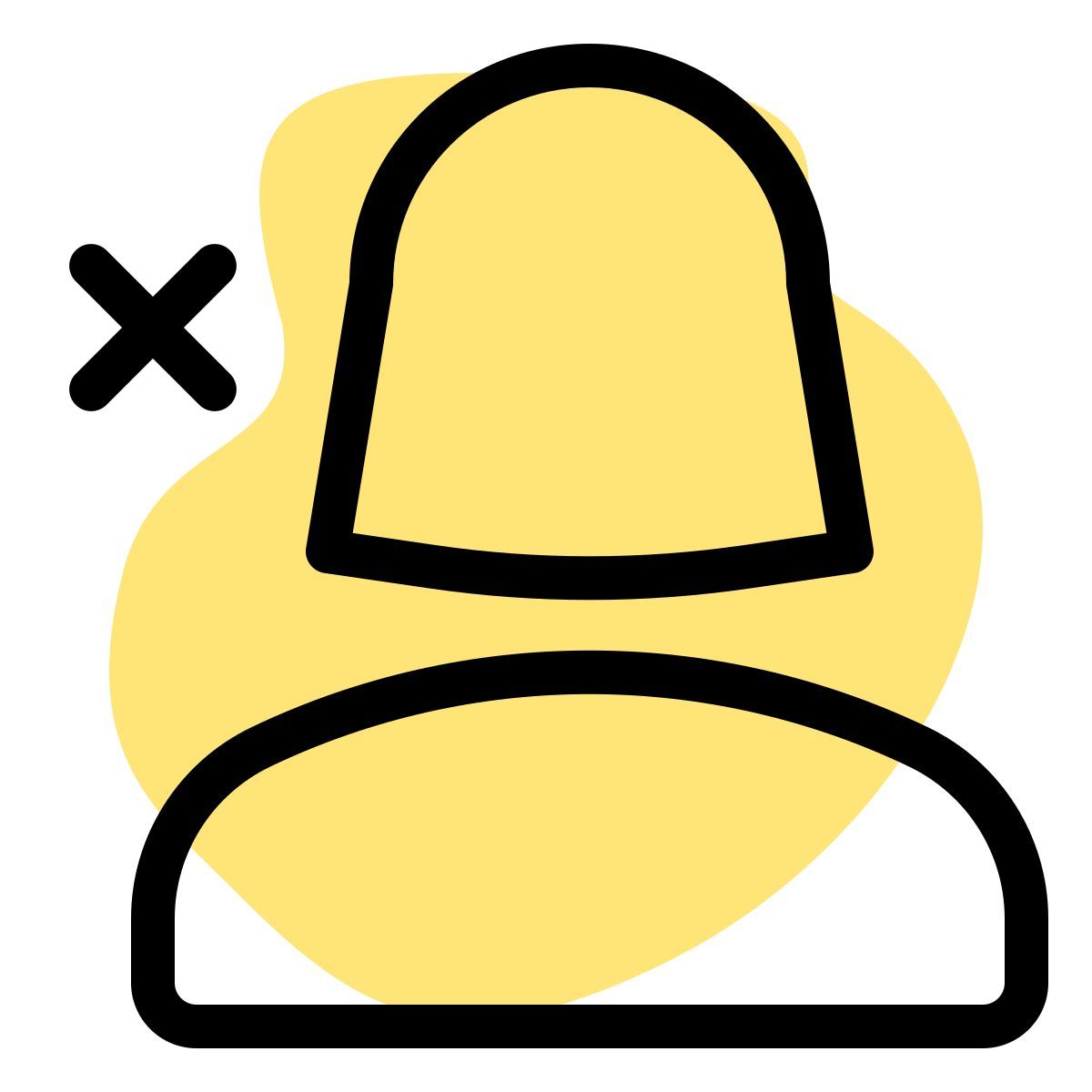 deleting a female user from specific role online icon