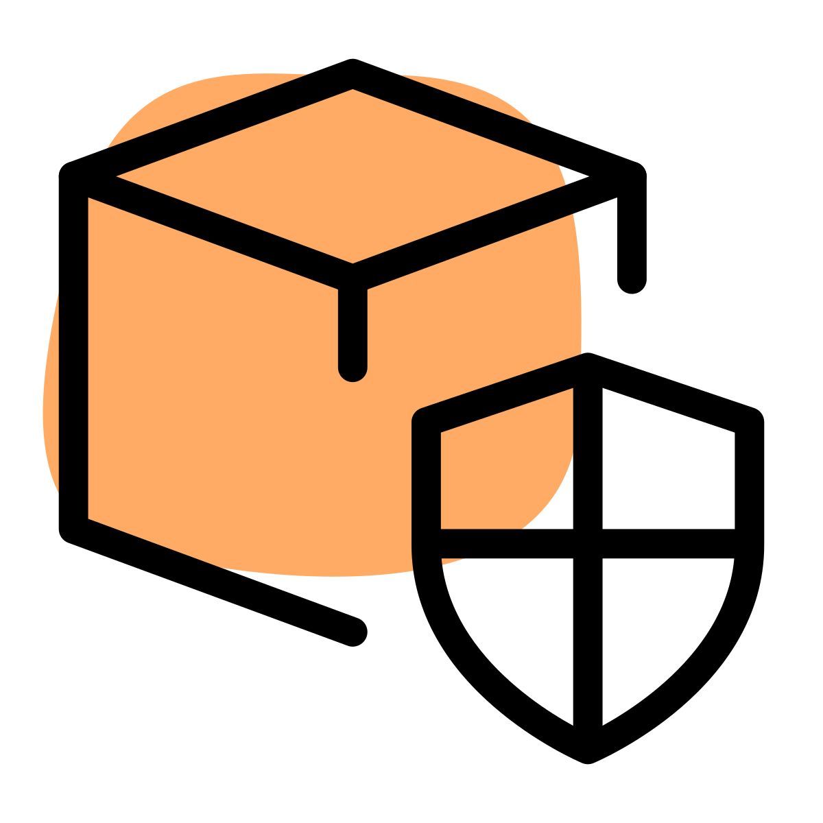 secure 3d design icon