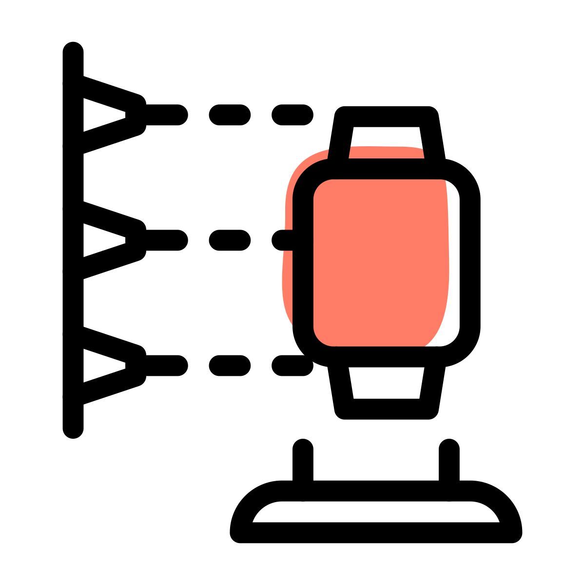 3d smartwatch printing icon