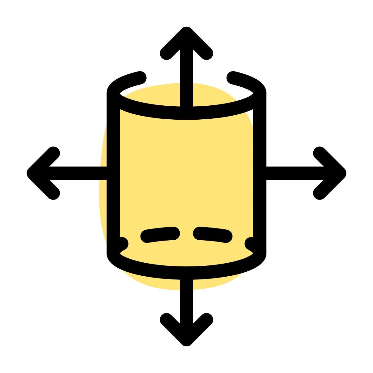 3d cylinder framework icon
