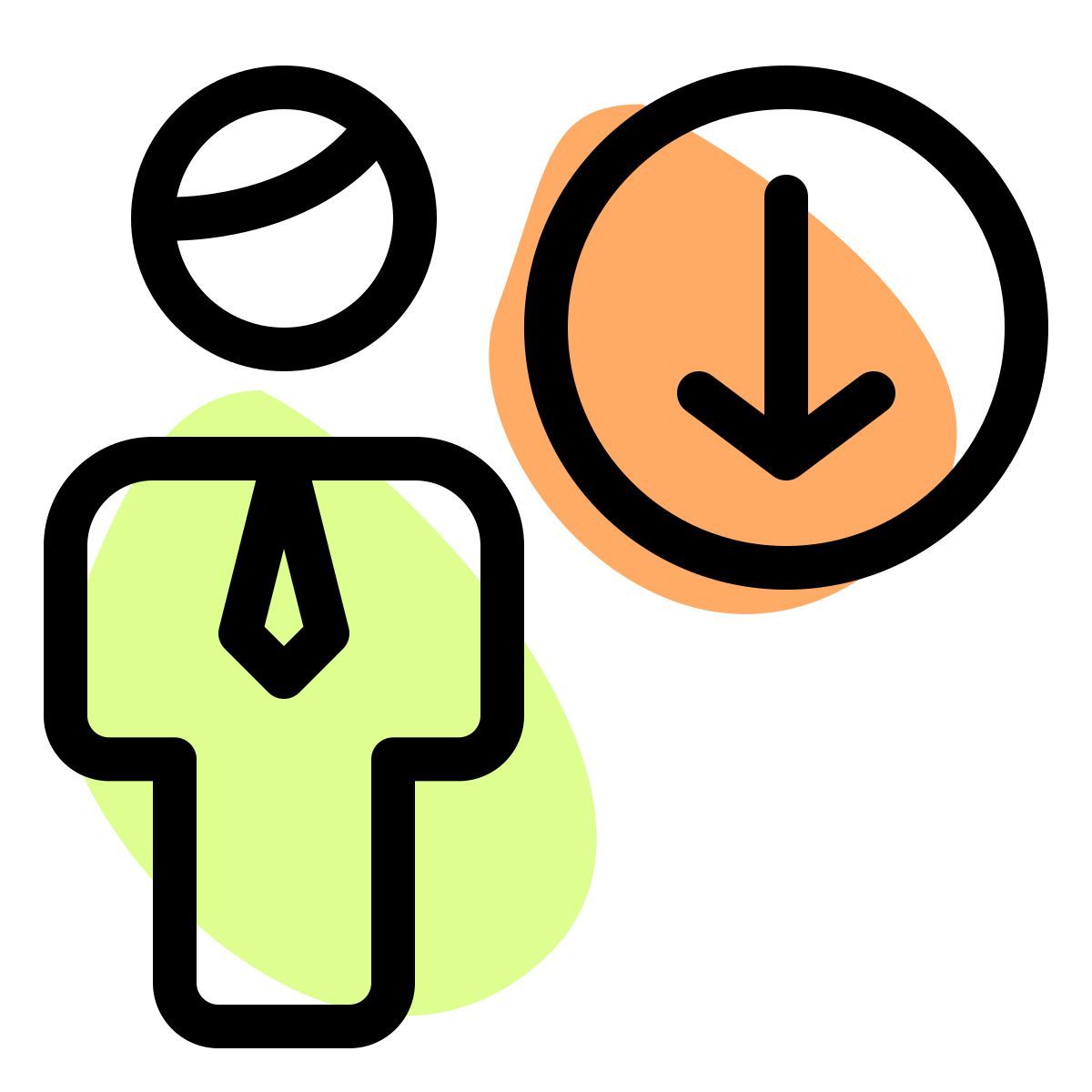 downloading the list of businessman database from online server icon