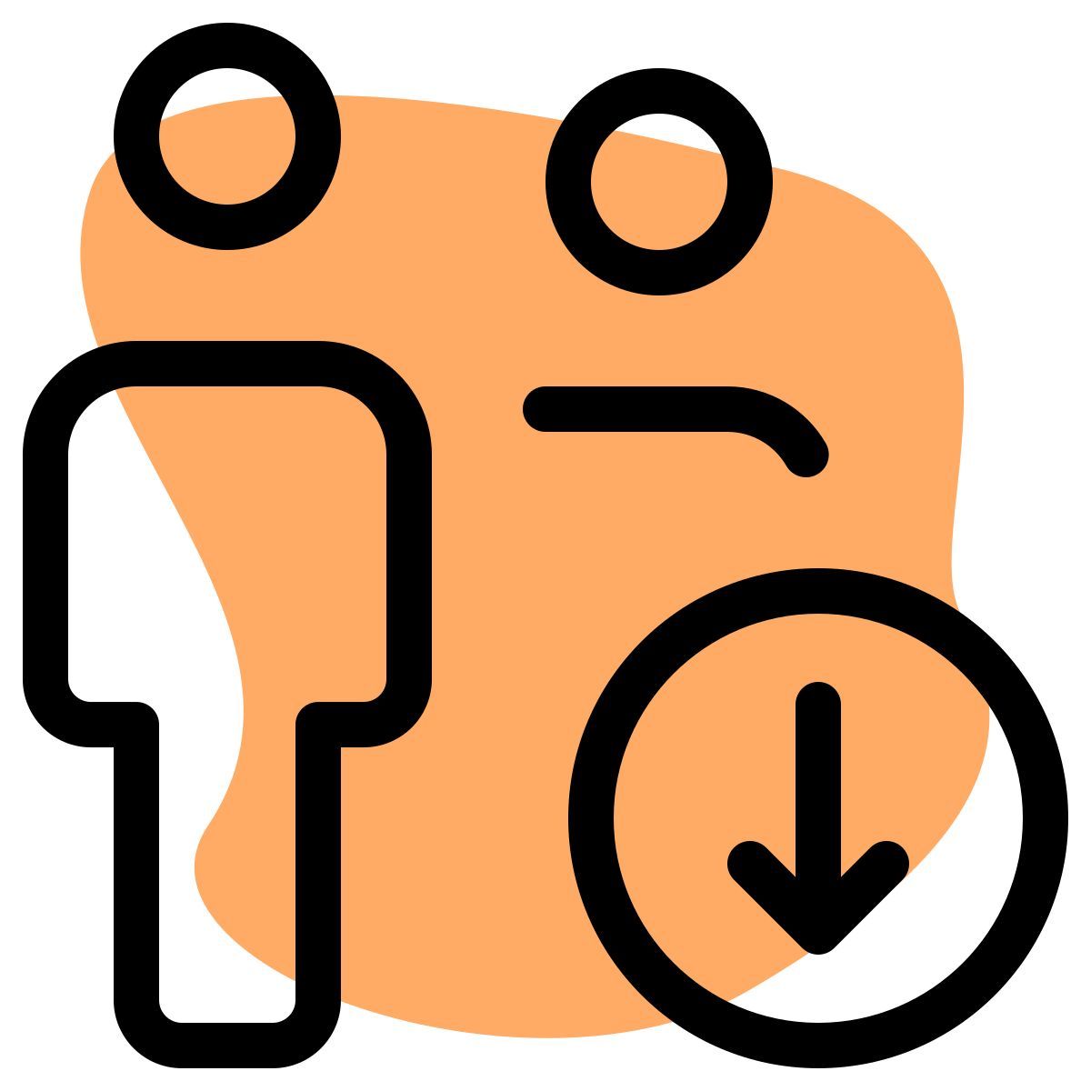 download users data icon