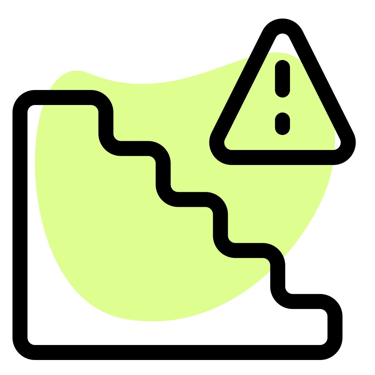 precaución escaleras icon