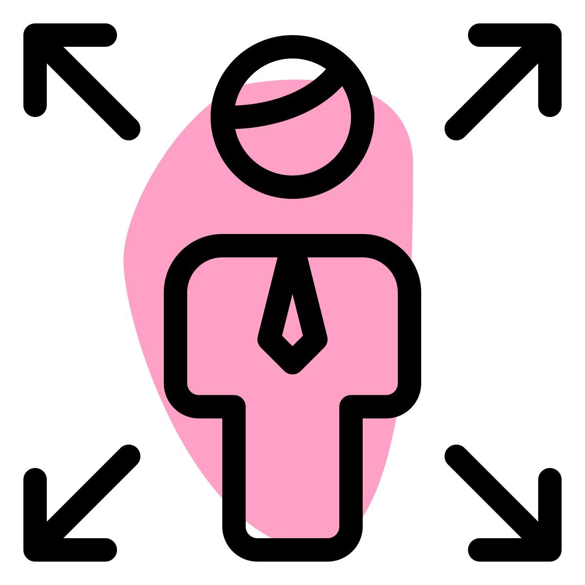 enlarge function of user handling computer layout icon