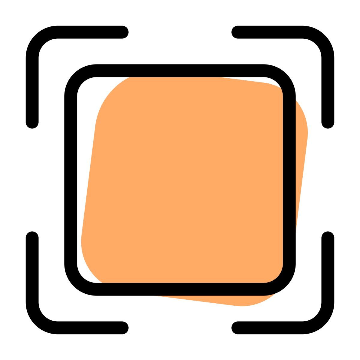 expand screen resolution fit to screen large deep zoom in maximum stretch icon