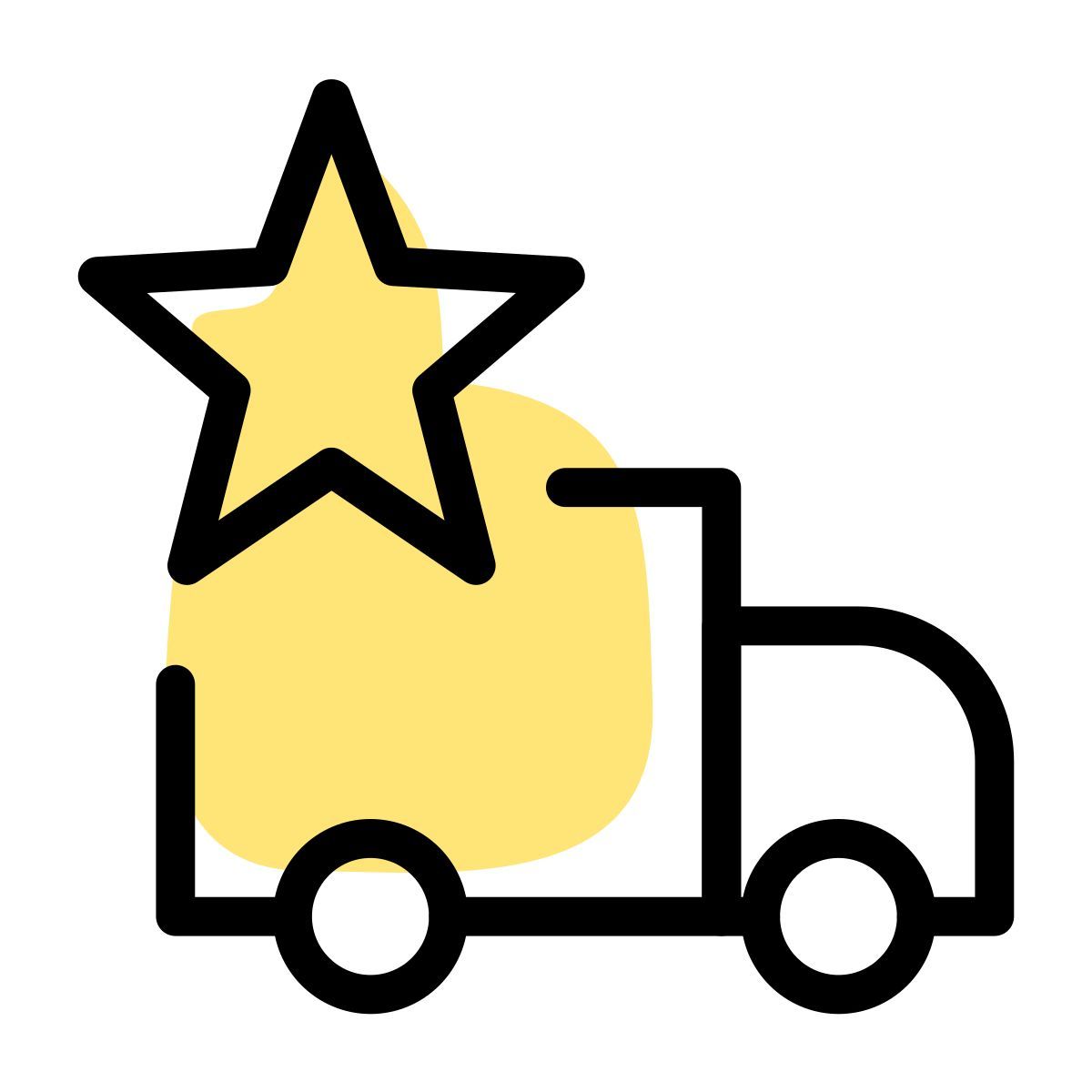 starred truck icon