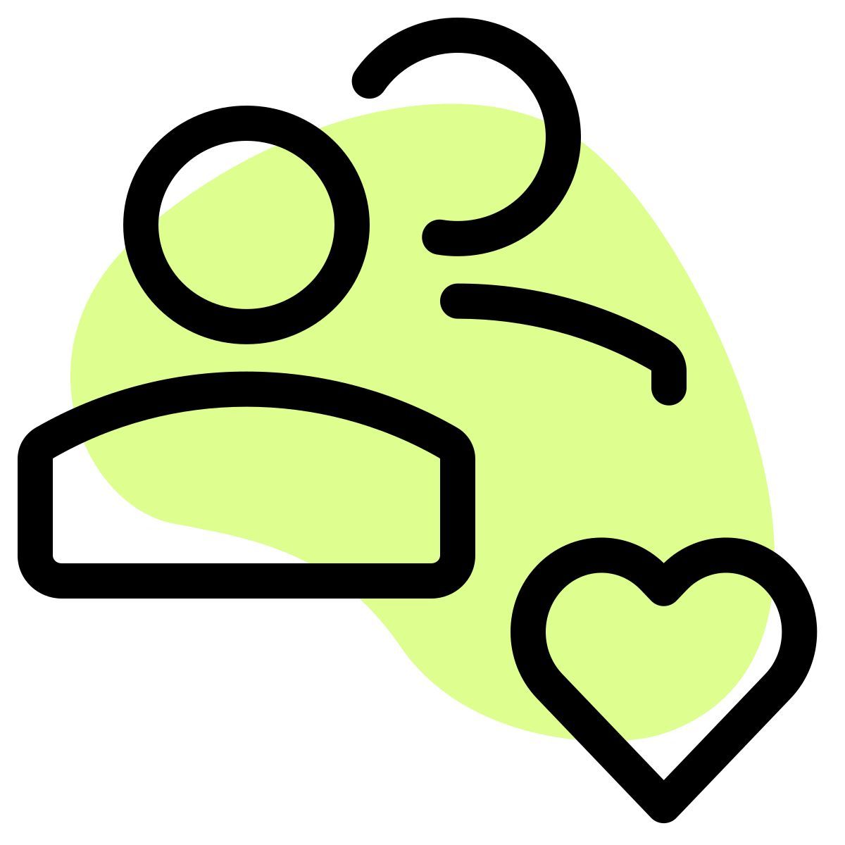 하트 로고타입으로 작업하기 가장 좋아하는 팀 icon