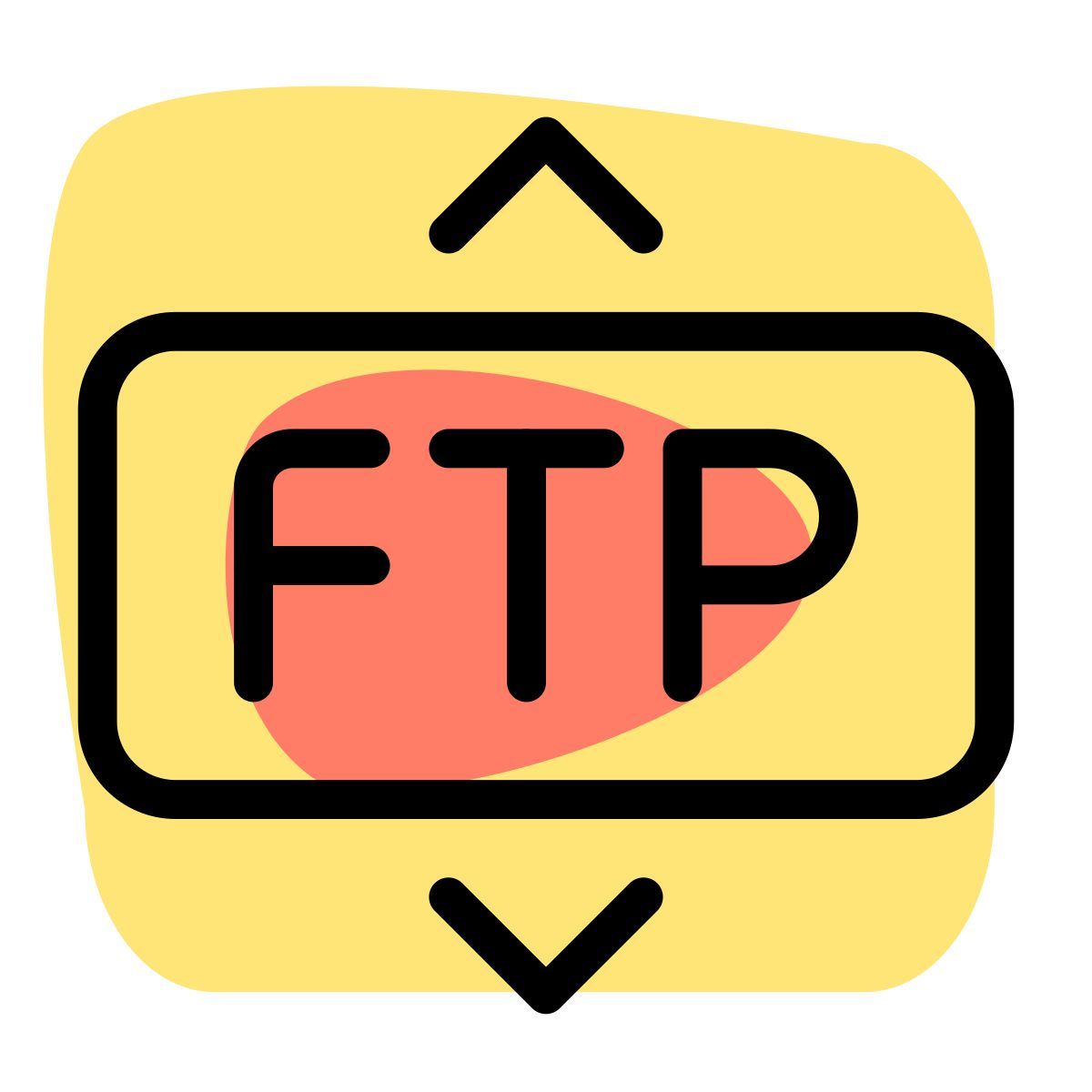 ftp up down icon
