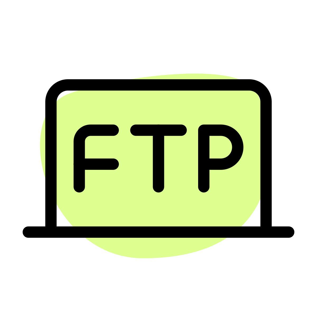 ordinateur portable ftp icon