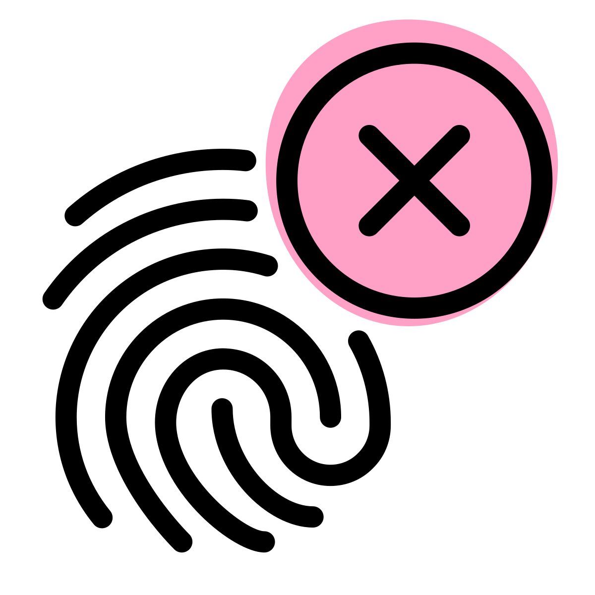 fingerprint error icon